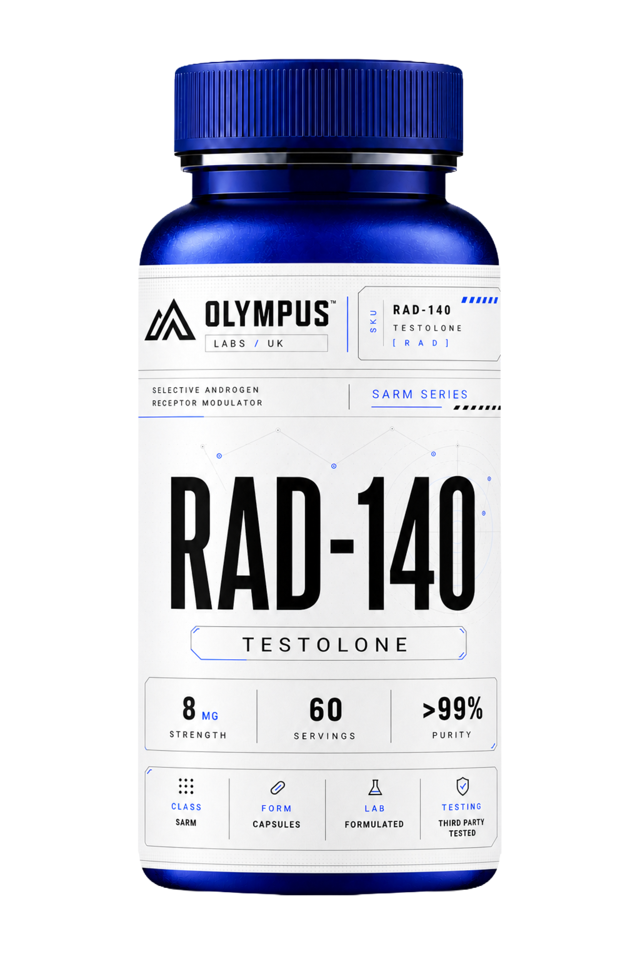 RAD-140 8 mg product bottle