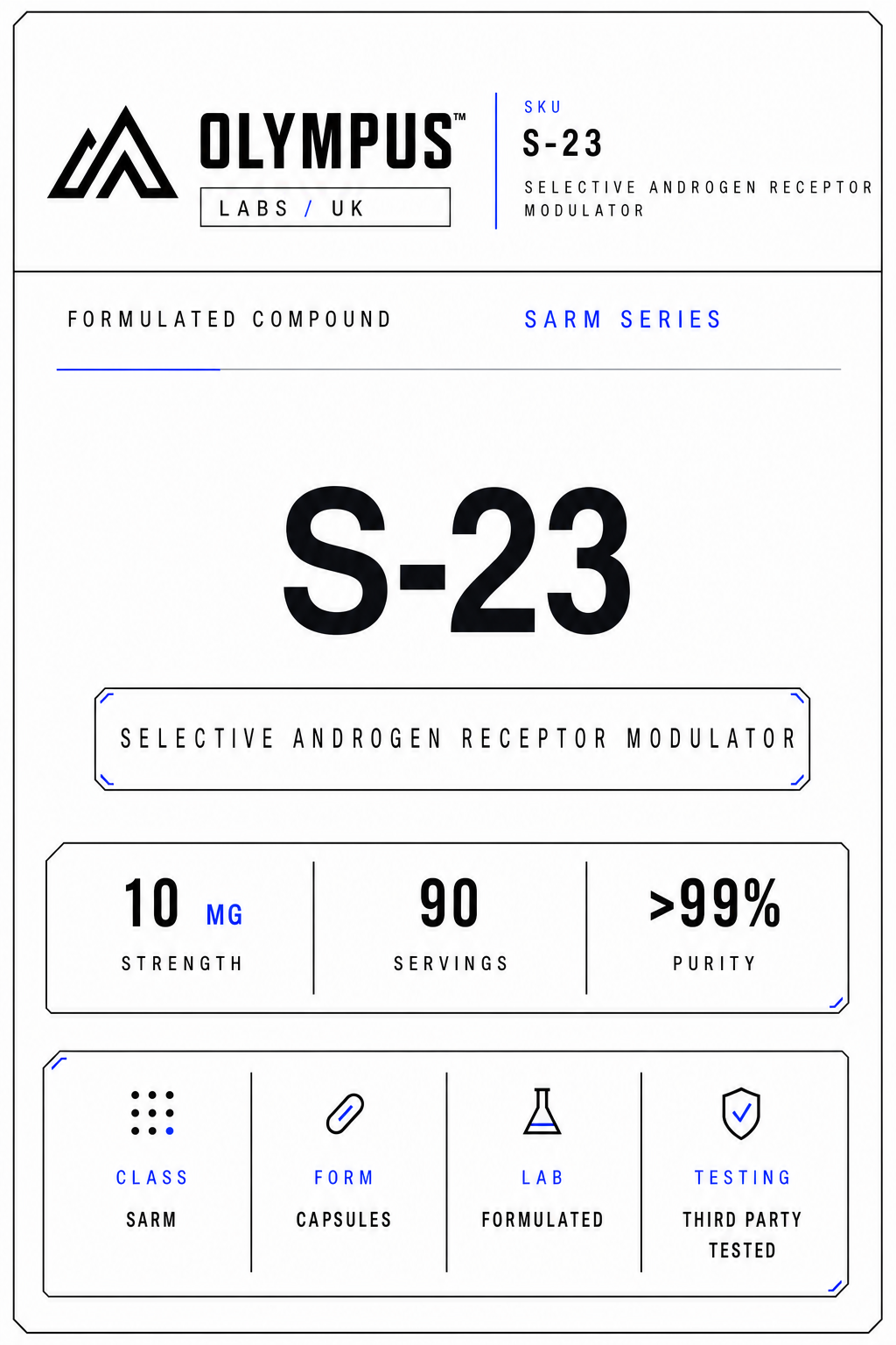 Front label artwork for s-23